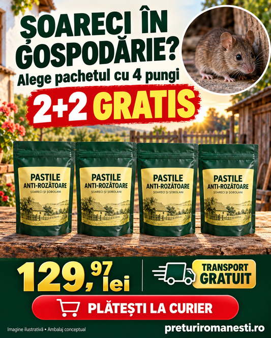 Pastile repelente pentru șoareci și șobolani